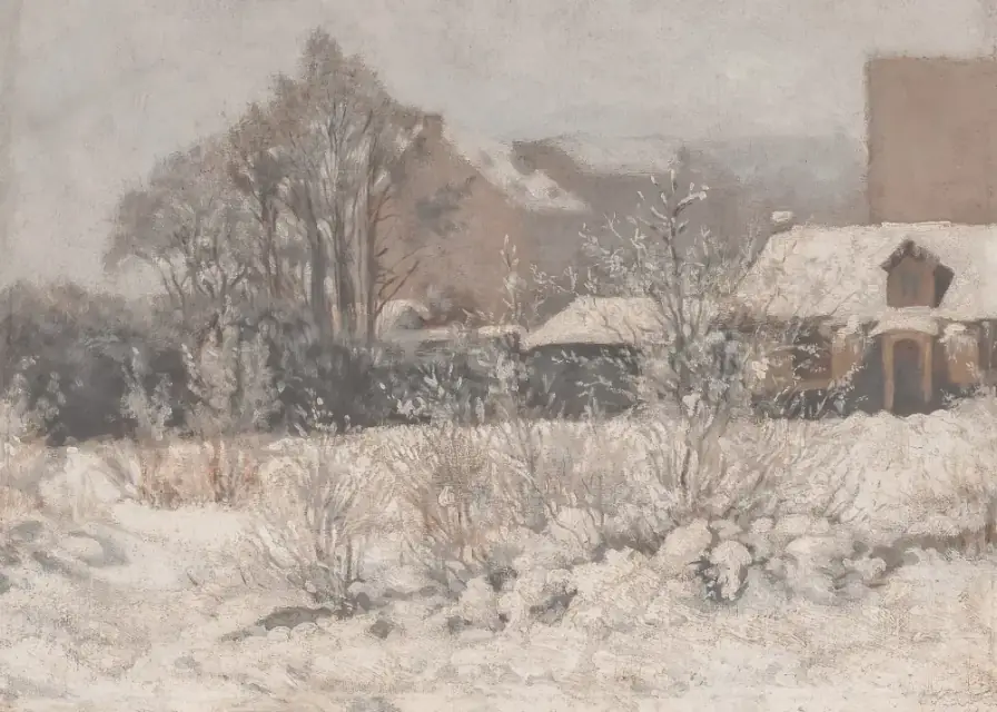 Edward Mateusz-Romer Winter Landscape 1845