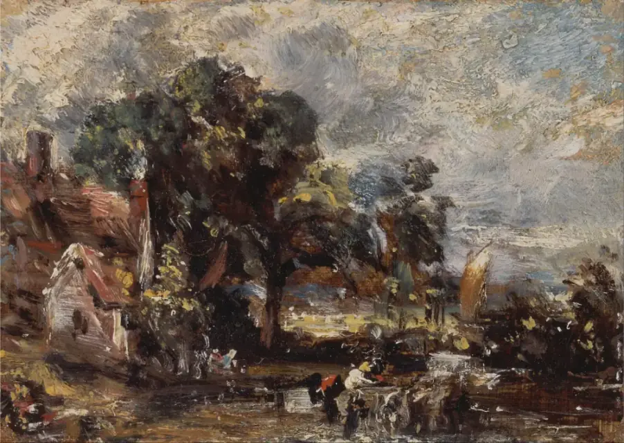 EuropeanMasters John Constable - Sketch for The Haywain - Google Art Project