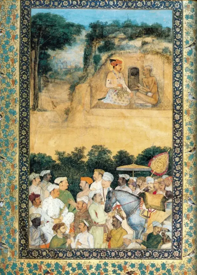 indian Govardhan. Jahangir Visiting the Ascetic Jadrup. ca. 1616-20