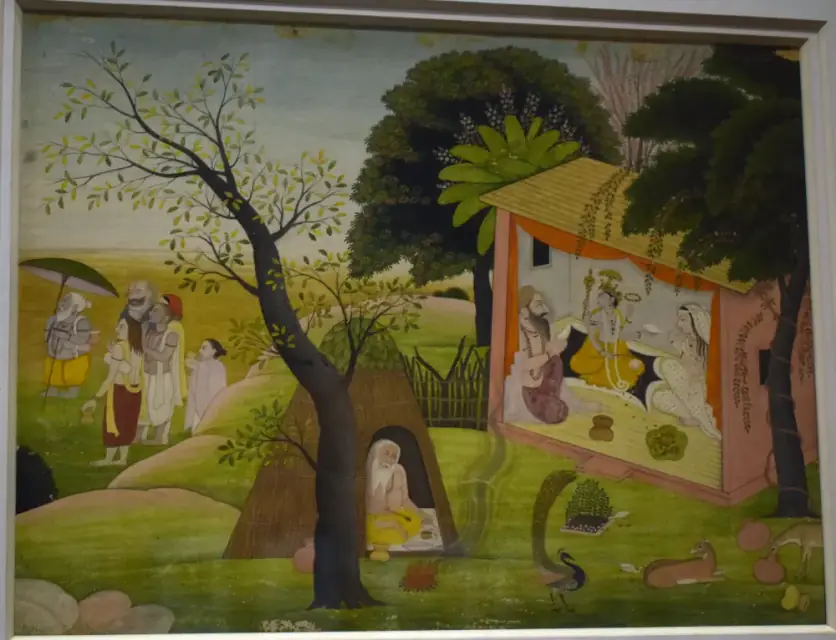 indian Hermitage Pahari Painting