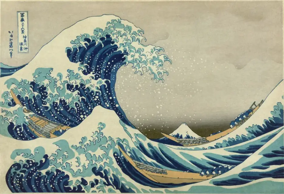 JapaneseUkiyoe Great Wave off Kanagawa2
