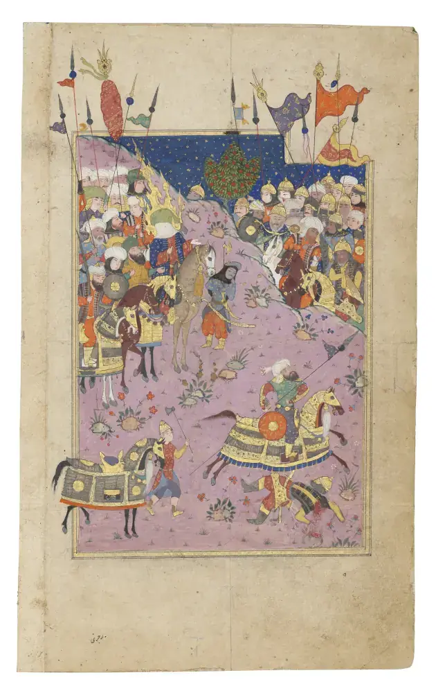 persian A scene from the Battle of Karbala Ottoman Baghdad circa 158